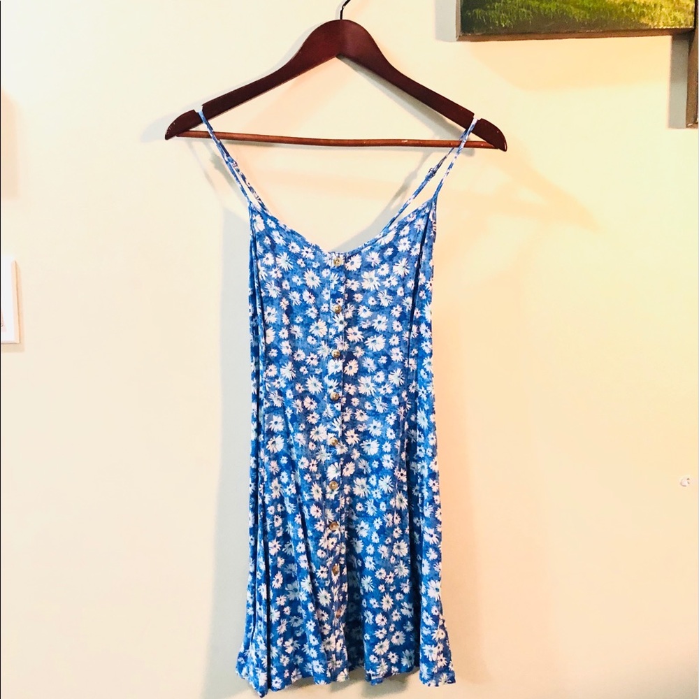 AMERICAN EAGLE | Floral print Tie-up corset Mini Dress | M